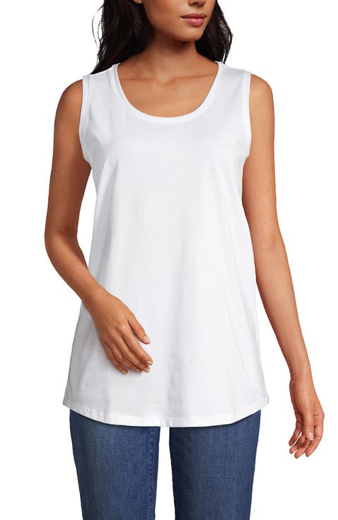 Plus Size Supima Cotton Tunic Tank Top