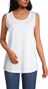 Lands' End Supima Cotton Tunic Tank Top