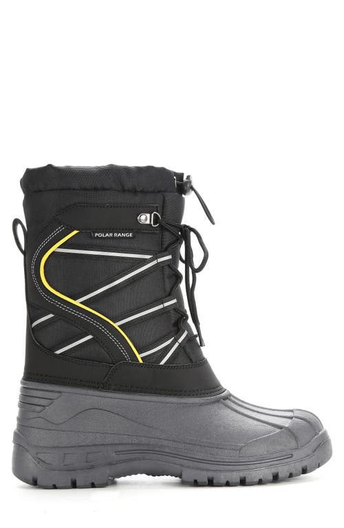 Polar Range Blast Waterproof Snow Duck Boot In Black