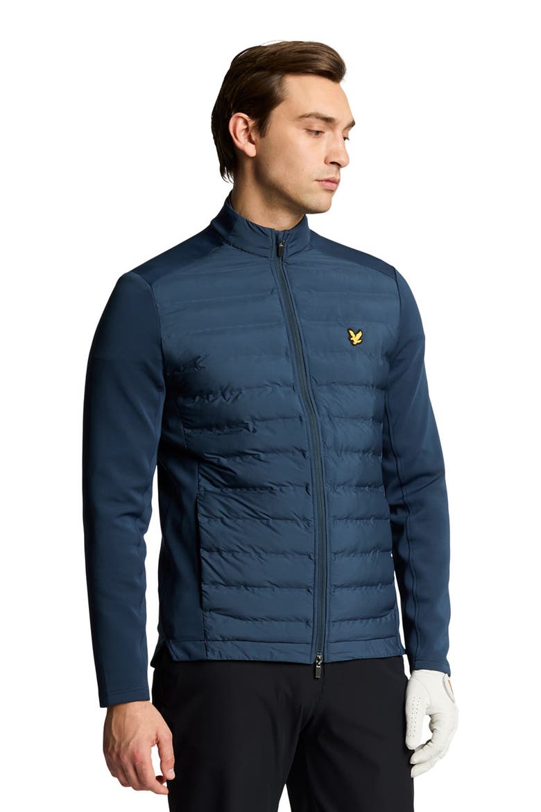 Hybrid Quilted Full Zip Golf Jacket, Alternate, color, Ryder Blue