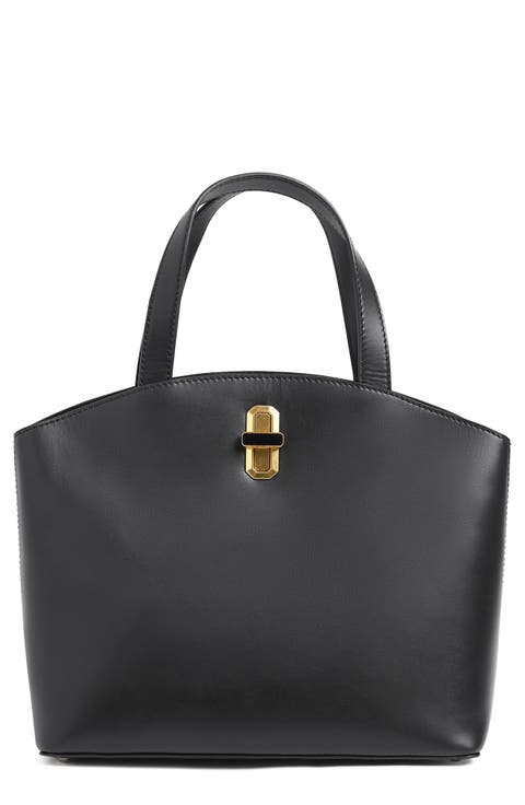 Small Leather Dome Tote