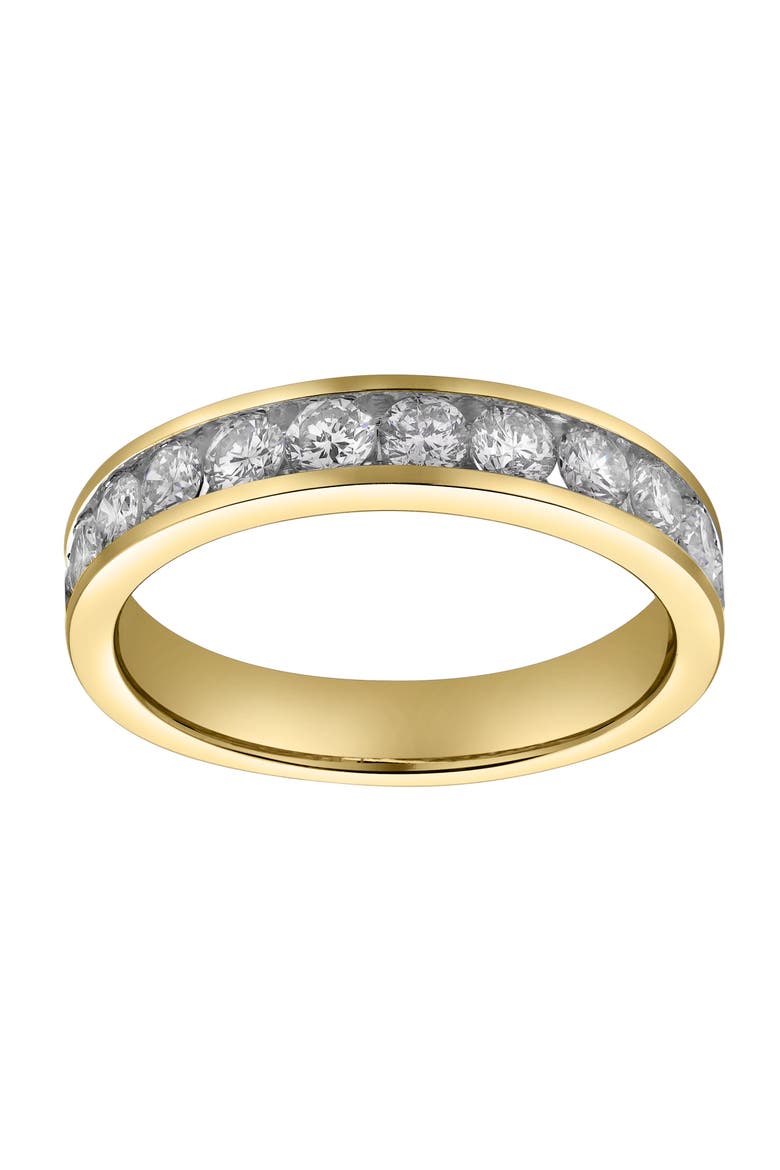 Helix 14K Gold Round Diamond Studded Band Ring - 1.04cts, Main, color, 14K Yellow Gold