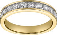 LuvMyJewelry Helix 14K Gold Round Diamond Studded Band Ring - 1.04cts