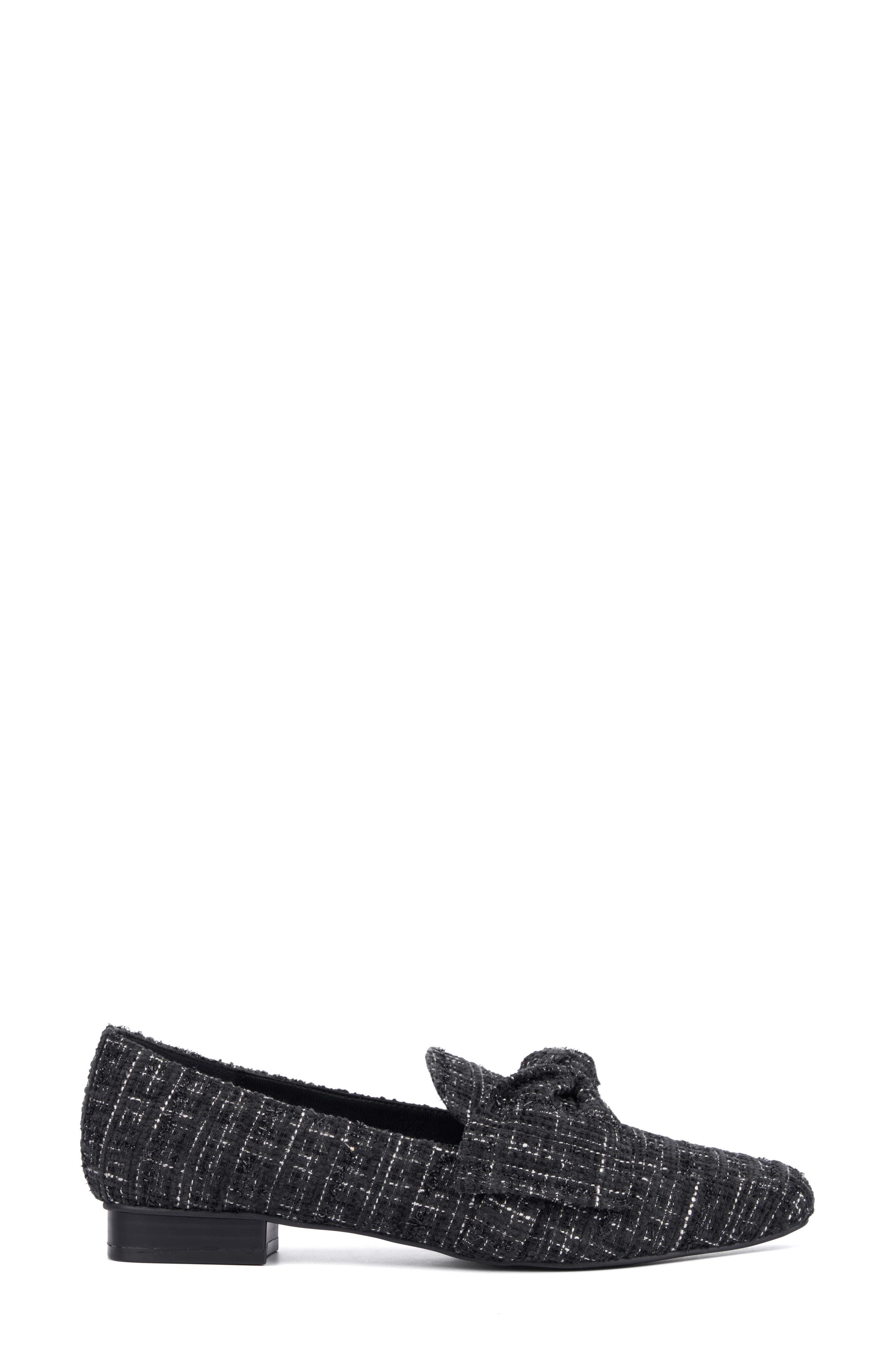NEW YORK AND COMPANY Dominica Bow Loafer, Alternate, color, Black/White