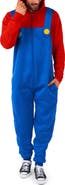 OppoSuits Super Mario™ Hooded Long Sleeve Fleece Jumpsuit