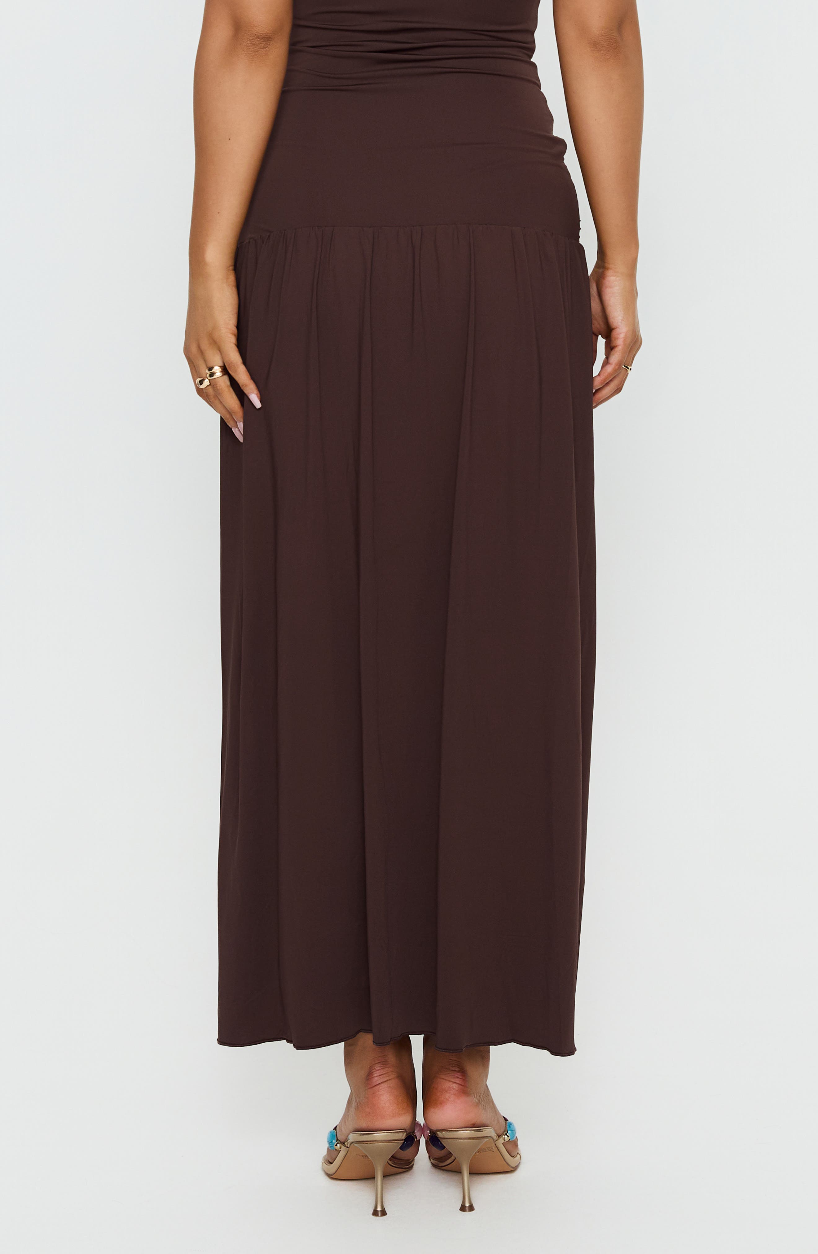 Alexe Ruched Strapless Maxi Dress - image 2