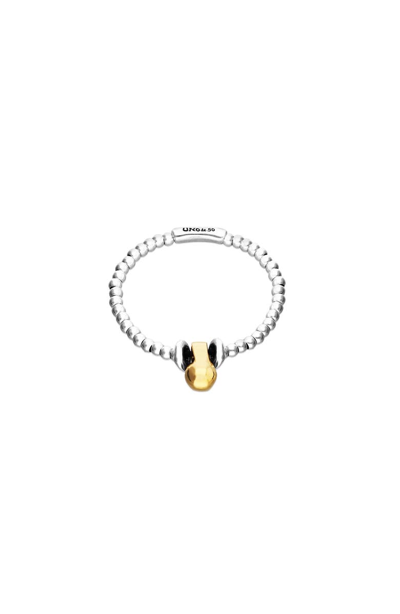 UNODE50 Small dial bracelet plated in sterling silver and large dial plated in 18k gold, Main, color, Gold