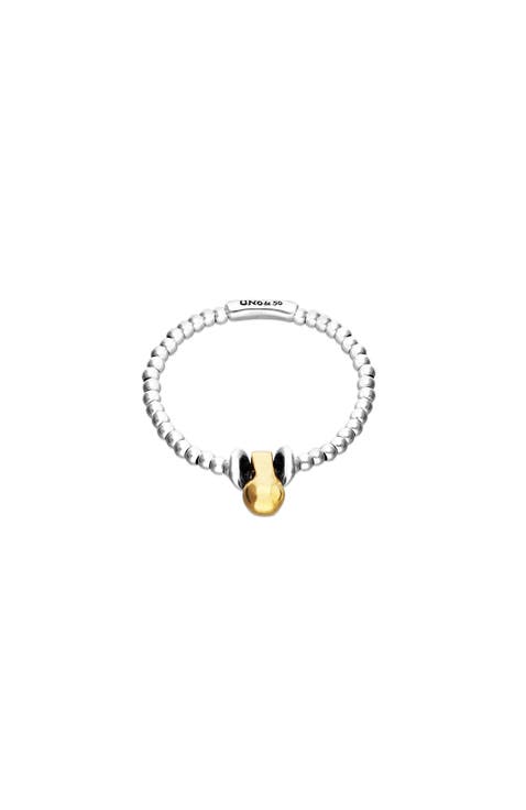 Small dial bracelet plated in sterling silver and large dial plated in 18k gold