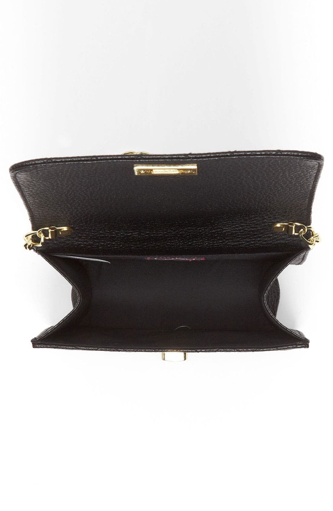 Stud Quilted Crossbody Bag, Alternate, color, BLACK/ GOLD