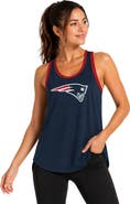 G-III 4HER BY CARL BANKS Women's G-III 4Her by Carl Banks Navy New England Patriots Tater II Racerback Tank Top