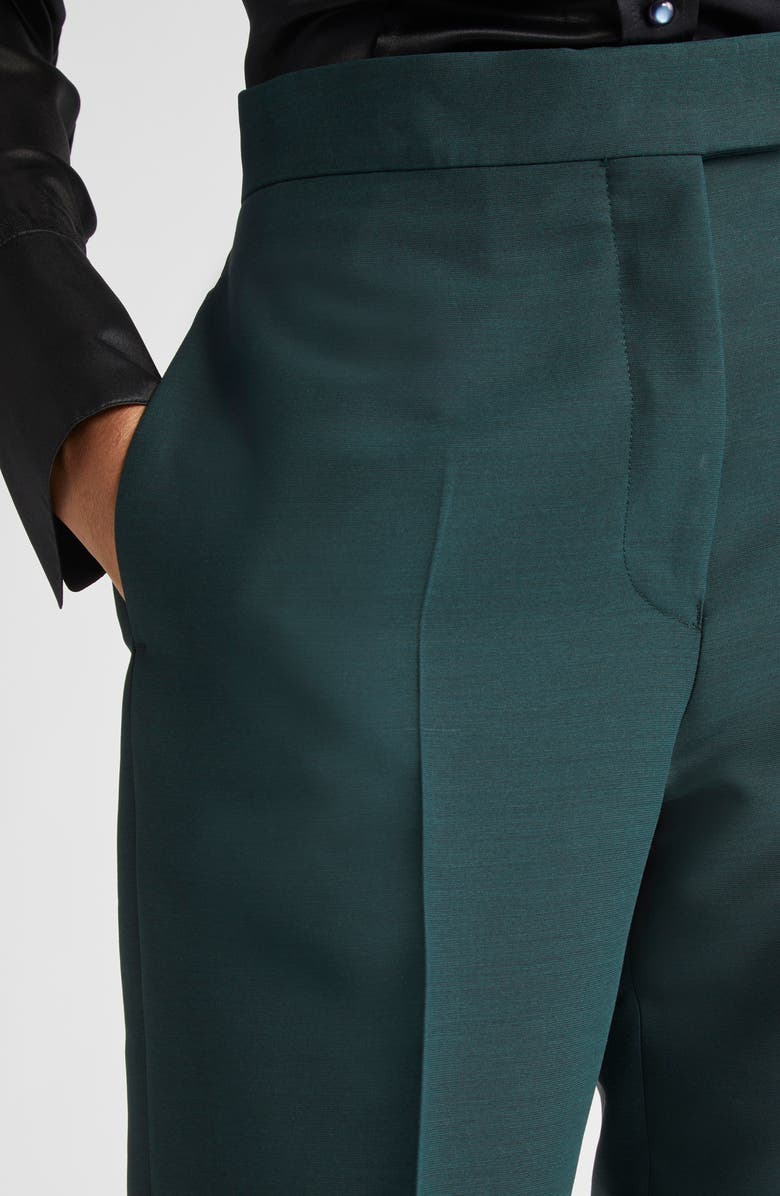FERRAGAMO Knit Trousers, Alternate, color, Moss