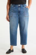 KUT from the Kloth Ashton High Waist Crop Barrel Jeans