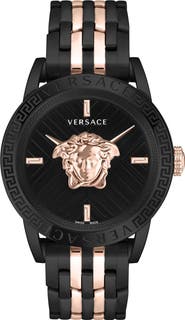 Versace V-Code Bracelet Watch, 43mm