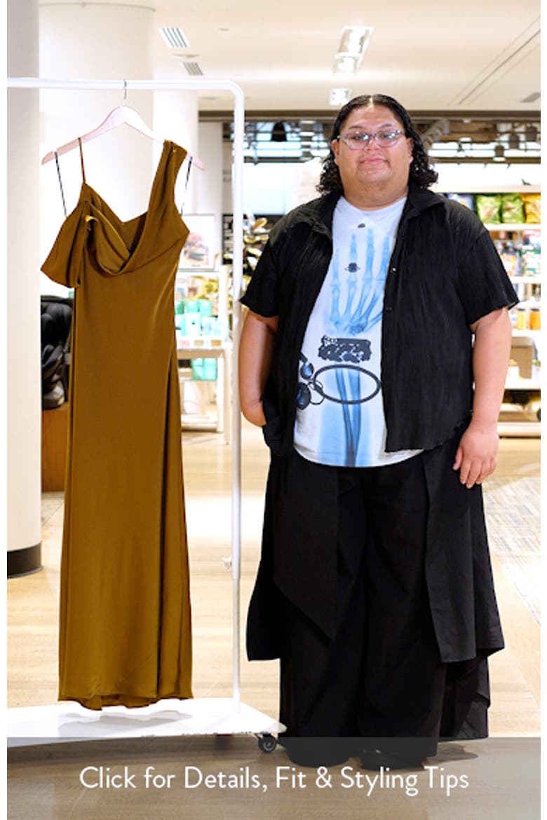 Ondine Asymmetric Drape Gown video