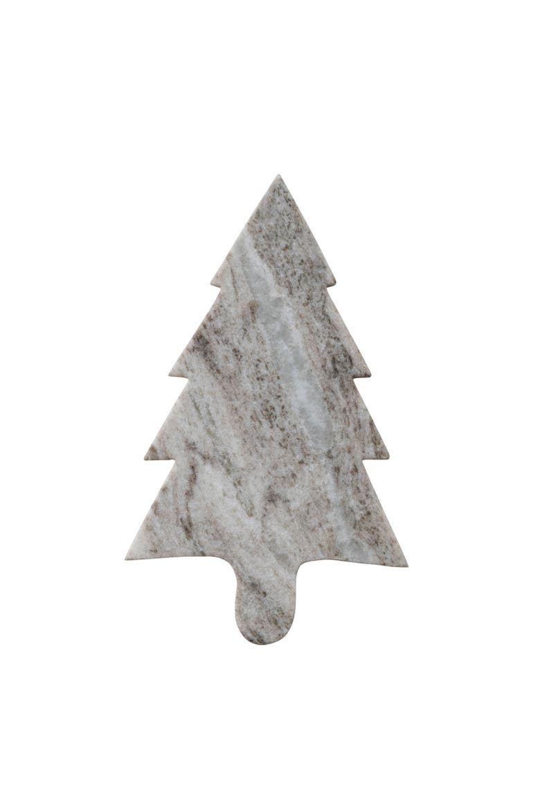 Melange Marble Tree Serving Board, Main, color, Green