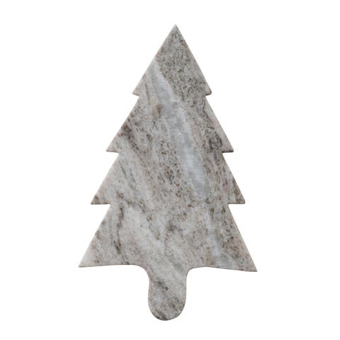 Melange Marble Tree Serving Board