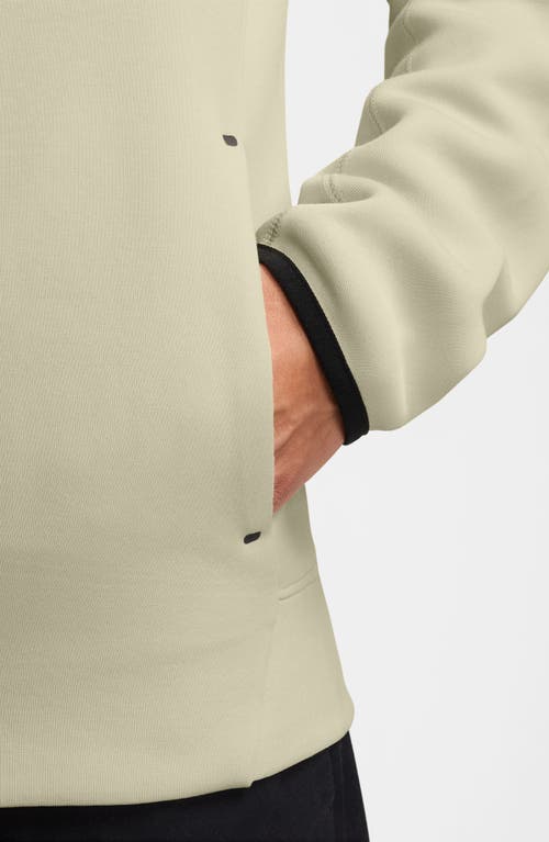 Nike Men's Sportswear Tech Fleece Pullover Hoodie In Light Khaki/black