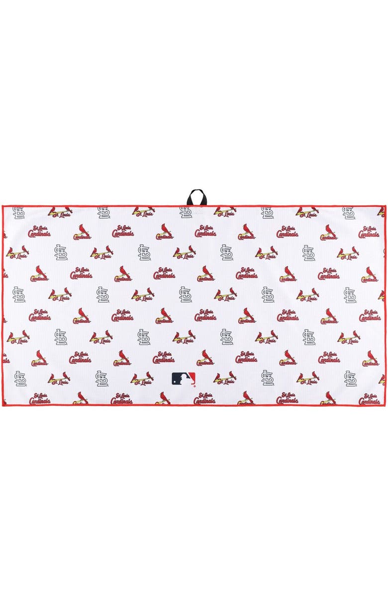 PRG AMERICAS St. Louis Cardinals Aqua-Lock Caddy Golf Towel, Main, color,