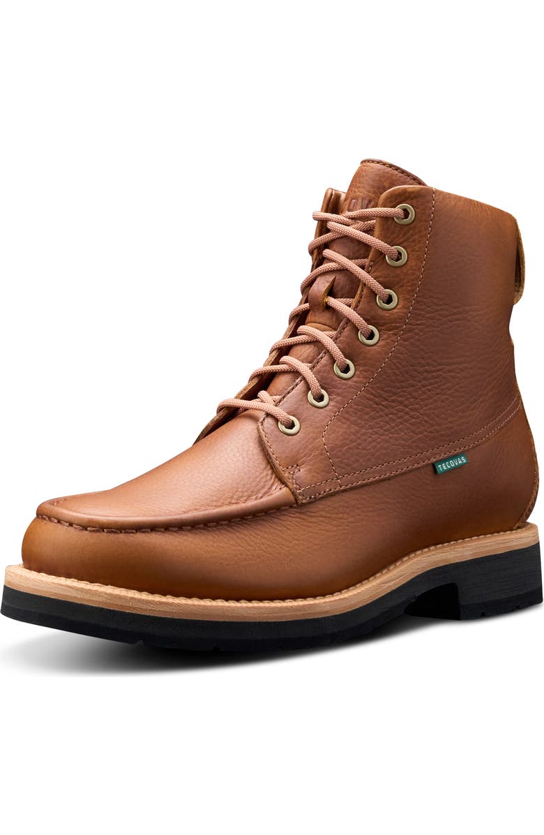 Tecovas The Rugged Moc Toe Boot, Main, color, Saddle Cowhide