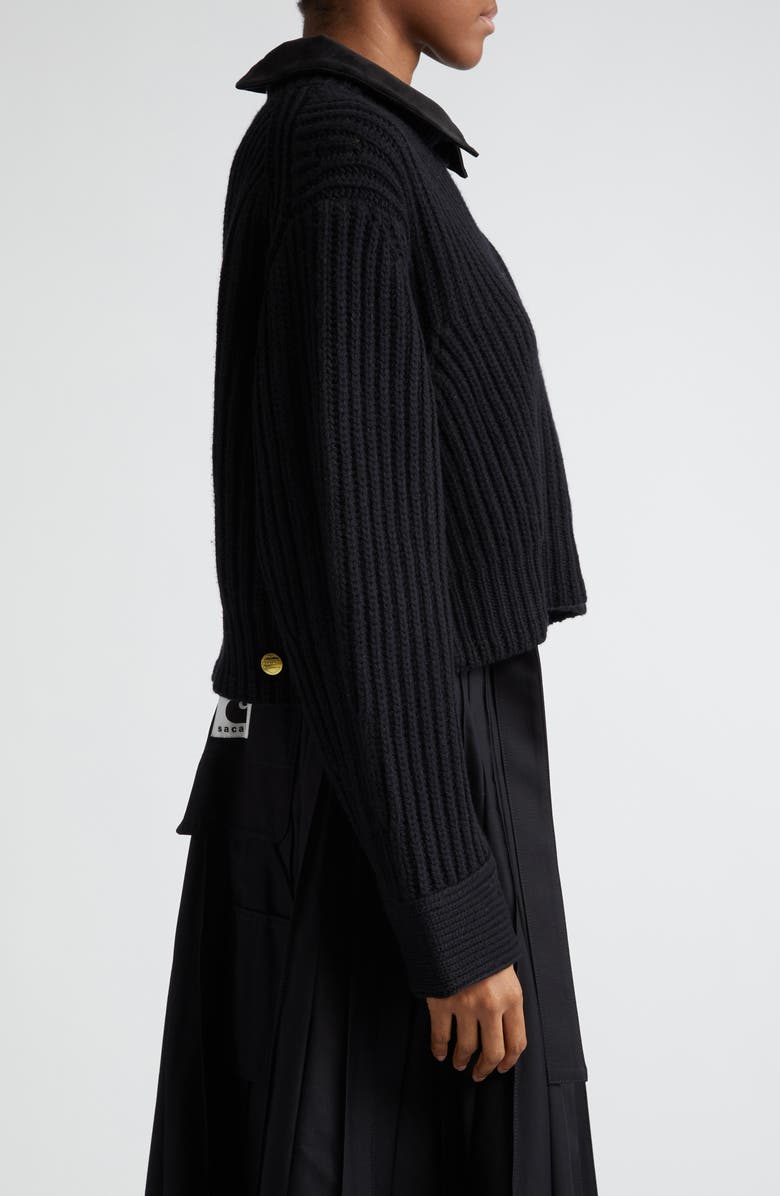 Sacai Carhartt WIP Wool Blend Crop Sweater, Alternate, color,