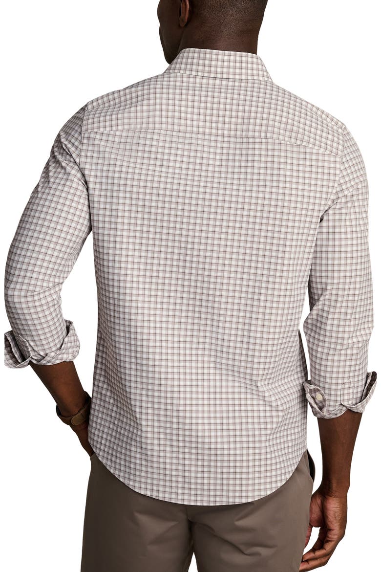 State of Mind Slim Fit Check Performance Button-Up Shirt, Alternate, color, SMOKEY OLIVE PLAID
