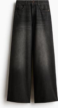 H&M Super Wide High Waist Jeans