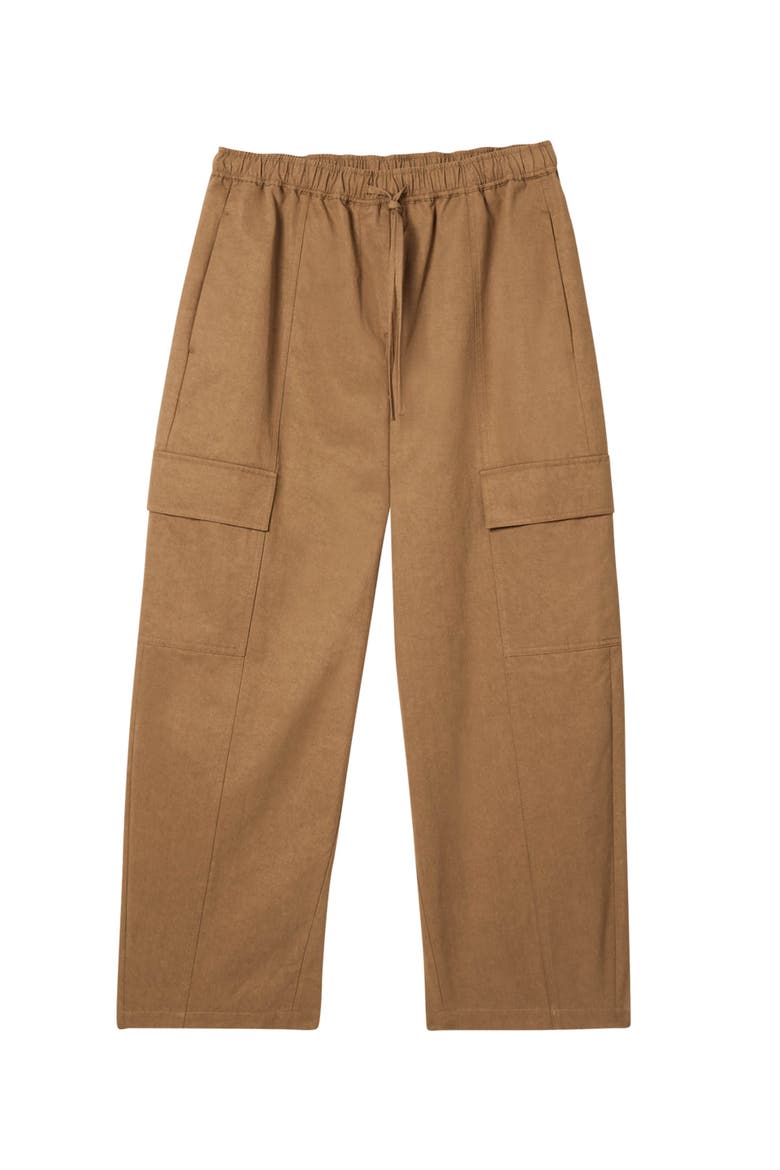 Utility Cotton Barrel Trouser, Alternate, color, Neutral