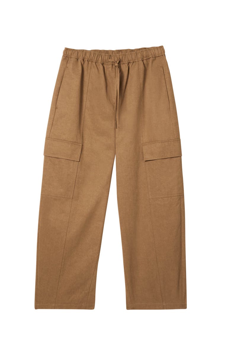 Whistles Utility Cotton Barrel Trouser, Alternate, color, Neutral