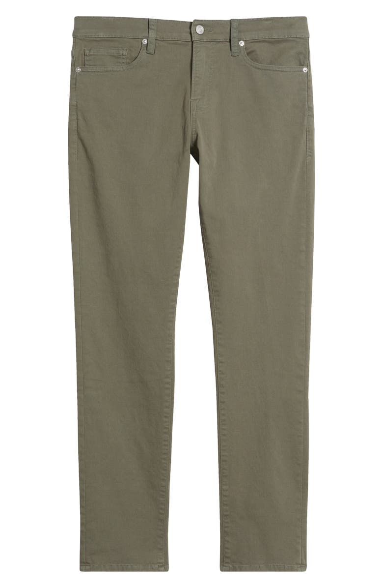 FRAME L'Homme Slim Fit Five-Pocket Twill Pants, Alternate, color, Military Green