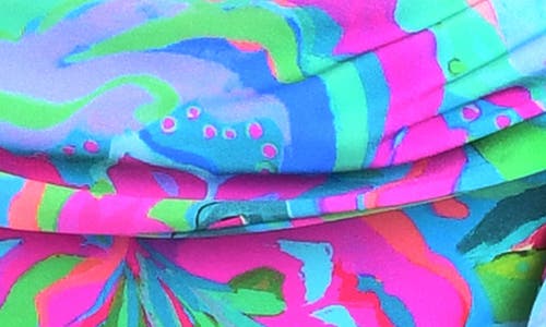 Sunshine 79 Swirltopia Sash Hipster Bikini Bottoms In Blue