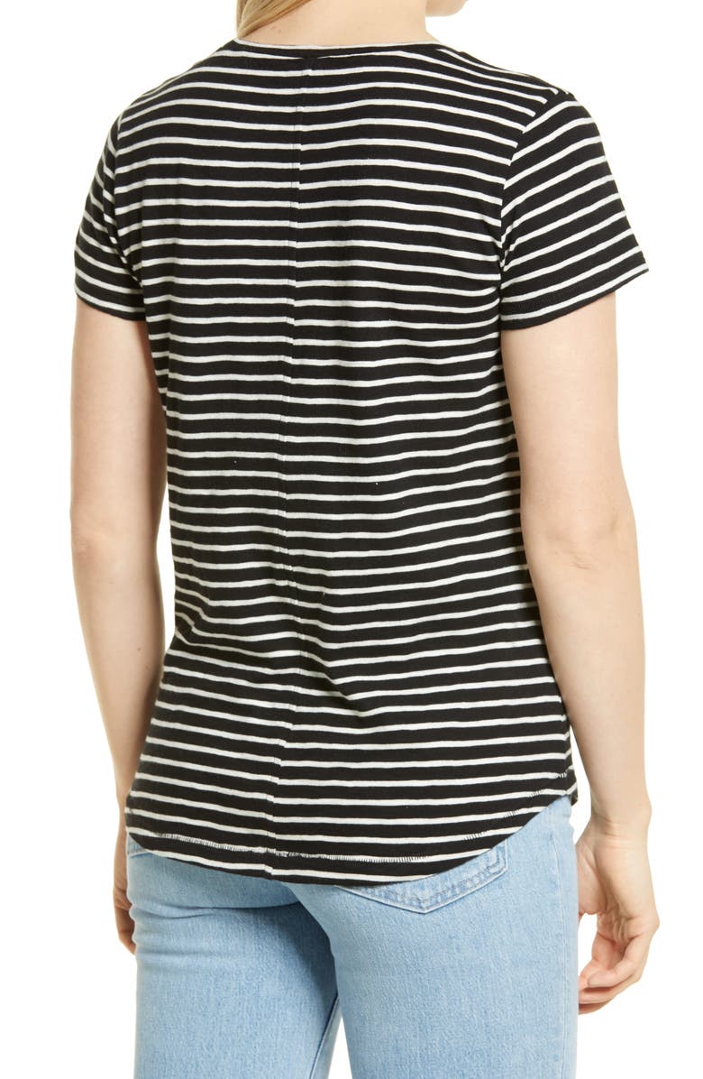 Caslon<sup>®</sup> Slub Crewneck Tee, Alternate, color,