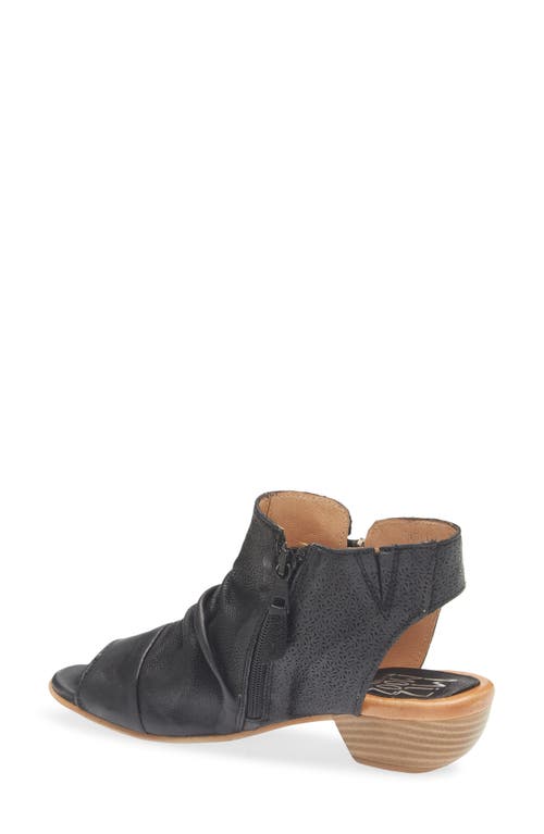 Miz Mooz Carla Peep Toe Bootie In Black