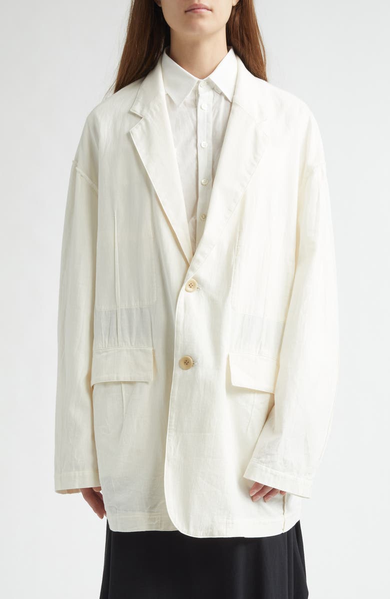 Undercover Cotton & Cashmere Jacket, Main, color, Ivory
