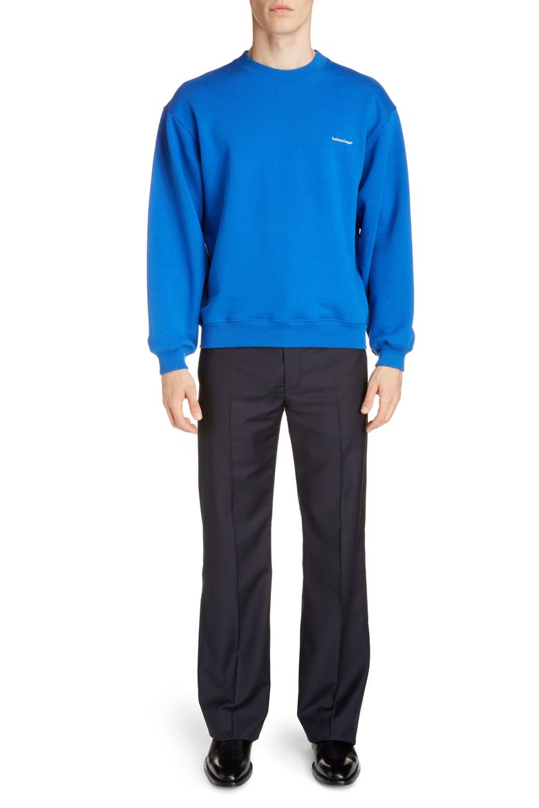 Crewneck Sweatshirt, Alternate, color, SAPHIR