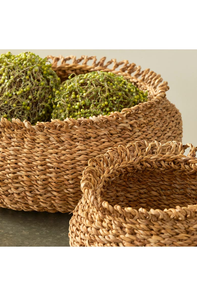 Seagrass Loop Baskets Set of 3, Alternate, color, Brown