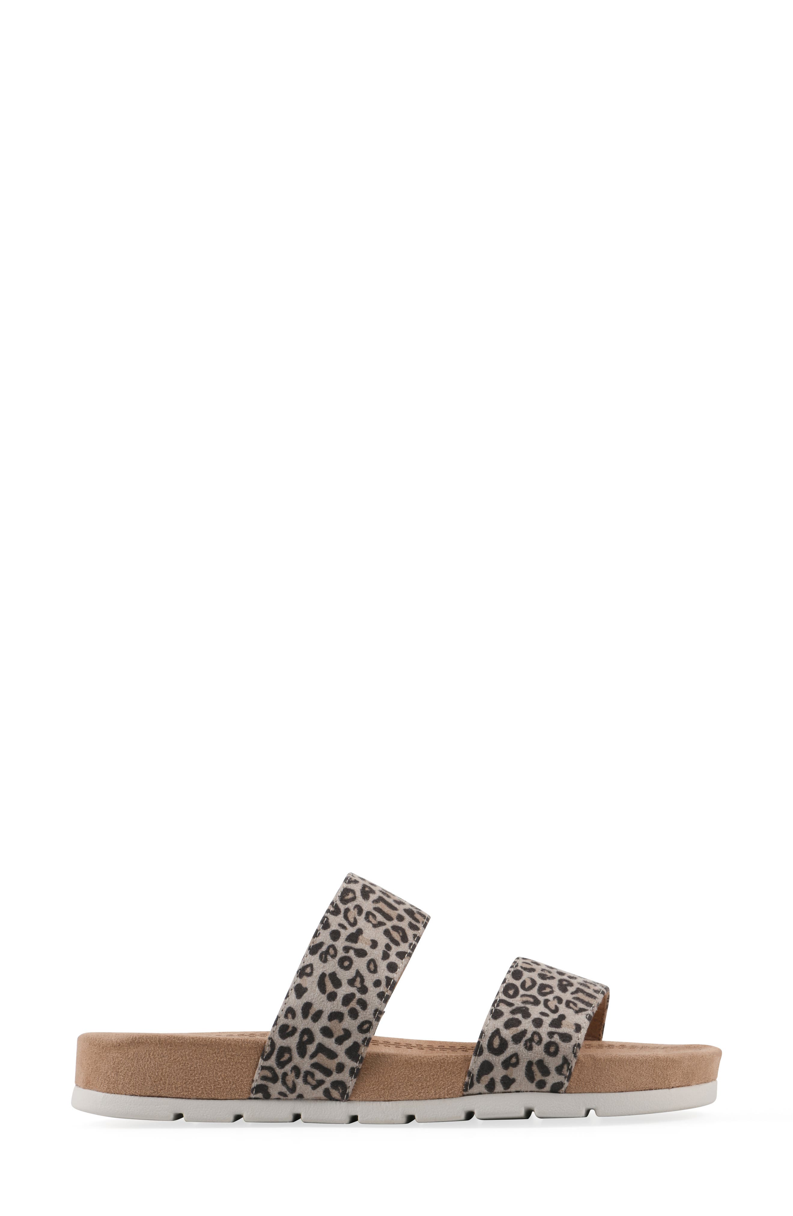 Tahlie Slide Sandal, Alternate, color, NATURAL LEOPARD SUEDETTE