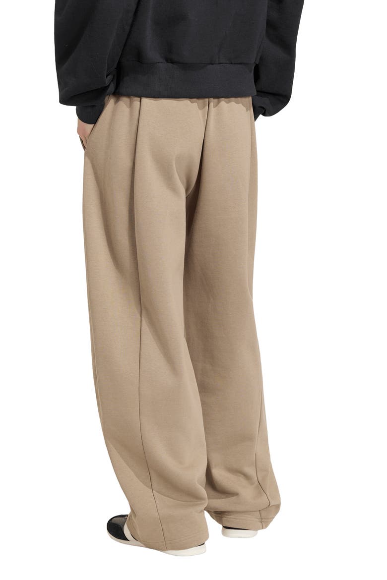 Fleece Wide Leg Pants, Alternate, color, KHAKI SIX