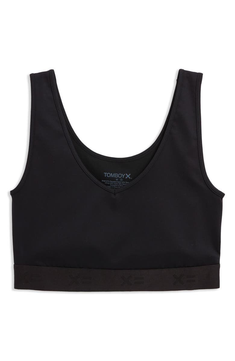 TomboyX V-Neck Compression Top, Main, color, Black