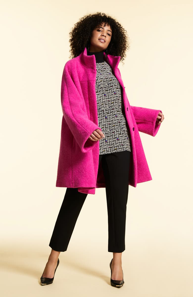 Marina Rinaldi Nascente Swing Coat, Alternate, color,