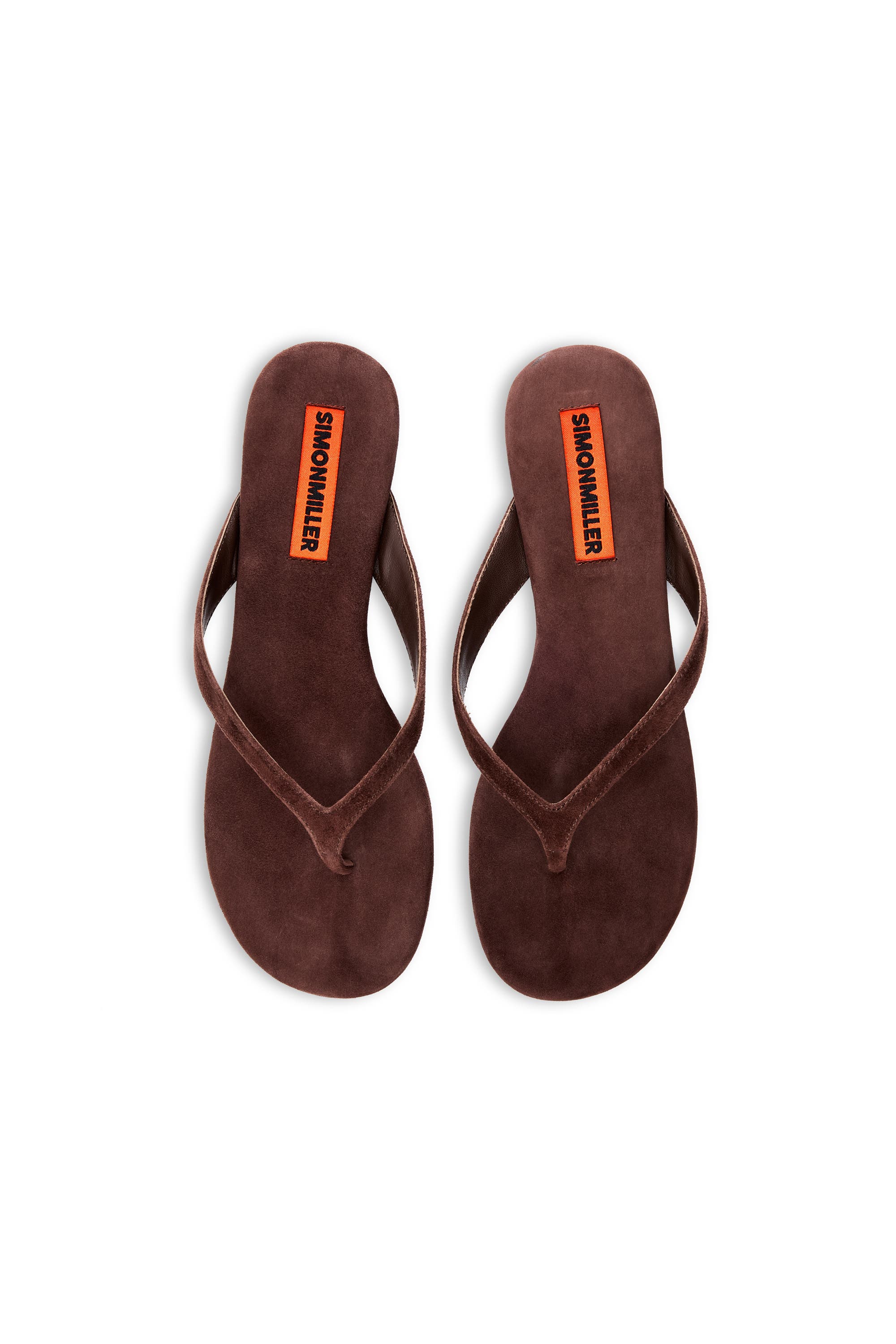 SIMONMILLER Suede Riviera Thong Sandal, Alternate, color, Espresso