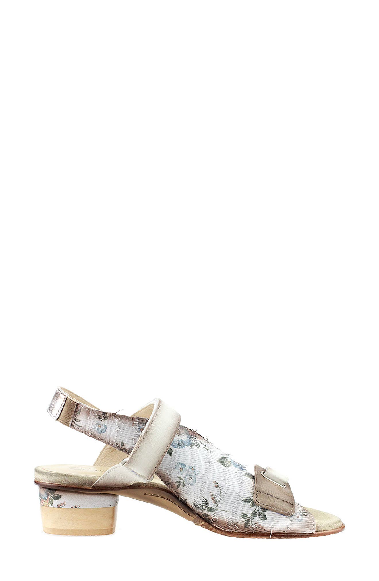 Saffi Slingback Sandal, Alternate, color, WHITE FLOWER LEATHER