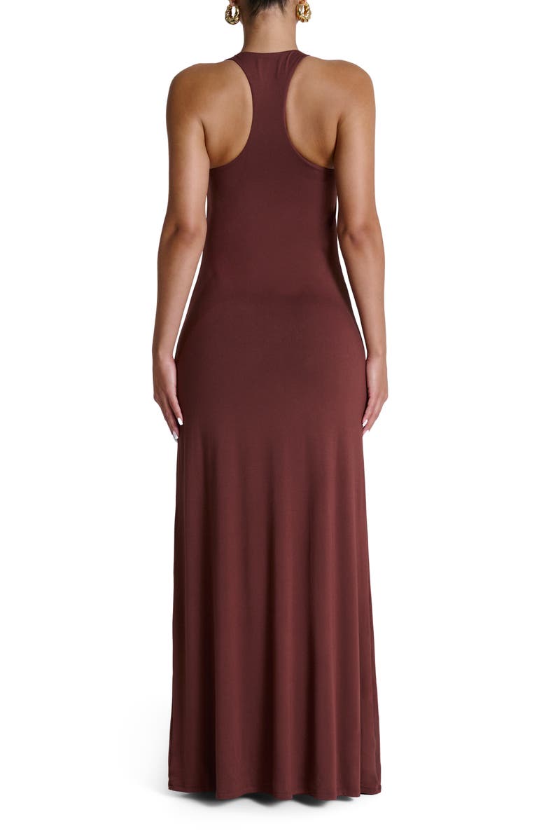Naked Wardrobe Smooth Tank Maxi Dress, Alternate, color, Pecan Brown