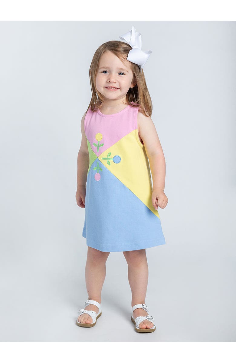 Florence Eiseman Knit Dress With Flowers, Alternate, color, Multicolor