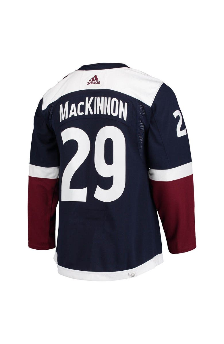 adidas Men's adidas Nathan MacKinnon Navy Colorado Avalanche Alternate Primegreen Authentic Player Jersey, Alternate, color, 