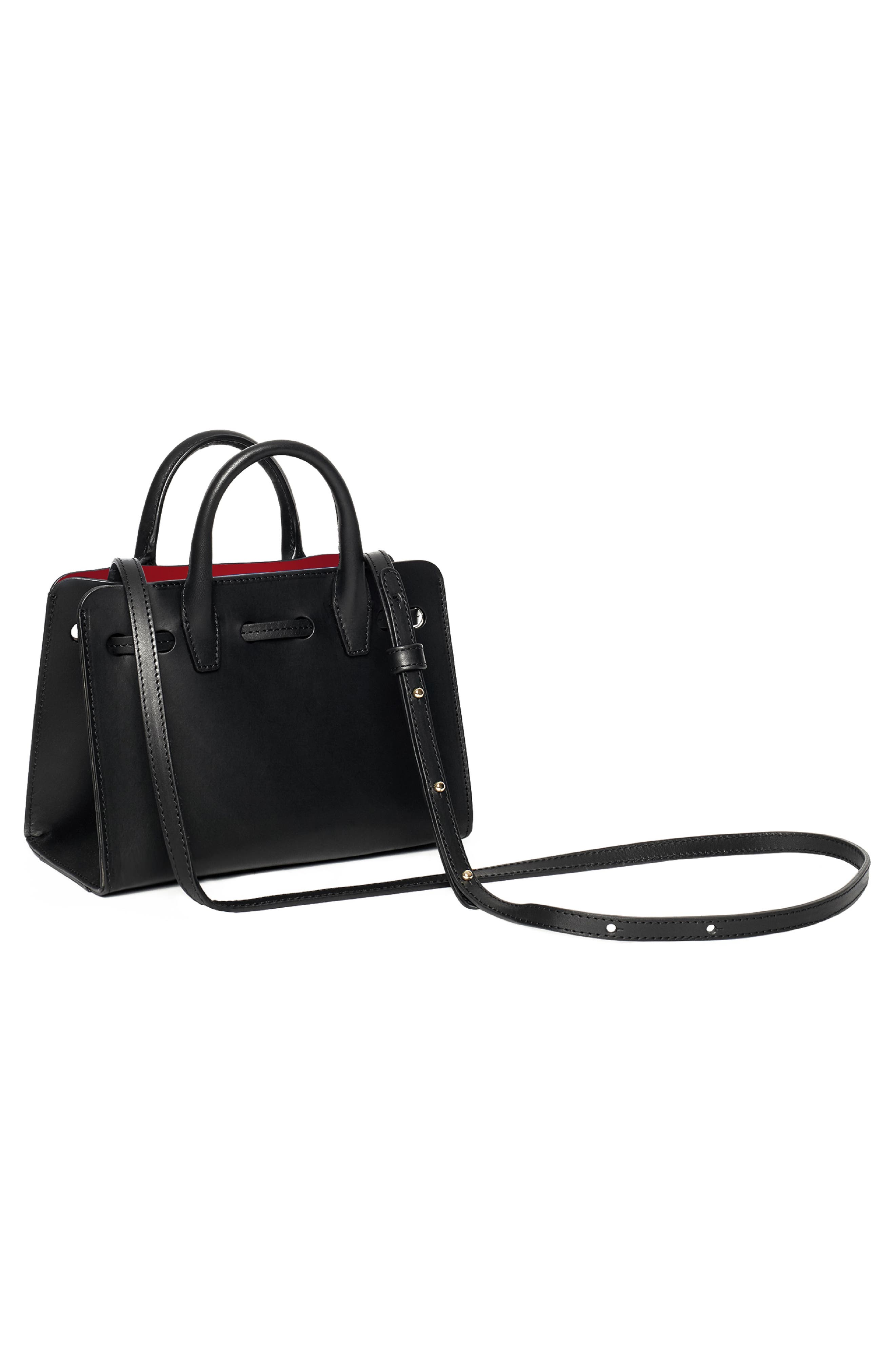 Mansur Gavriel Mini Mini Sun Leather Bag, Alternate, color, 