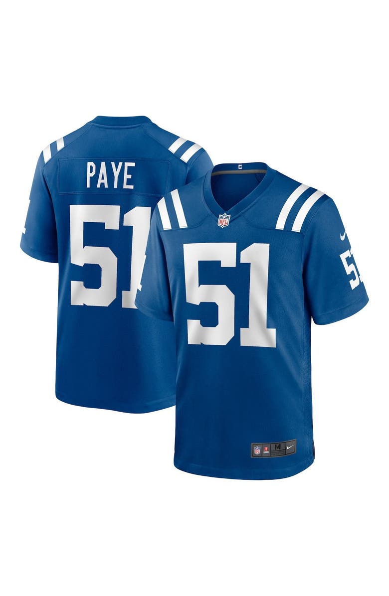Nike Men's Nike Royal Indianapolis Colts Game Jersey, Main, color, Royal