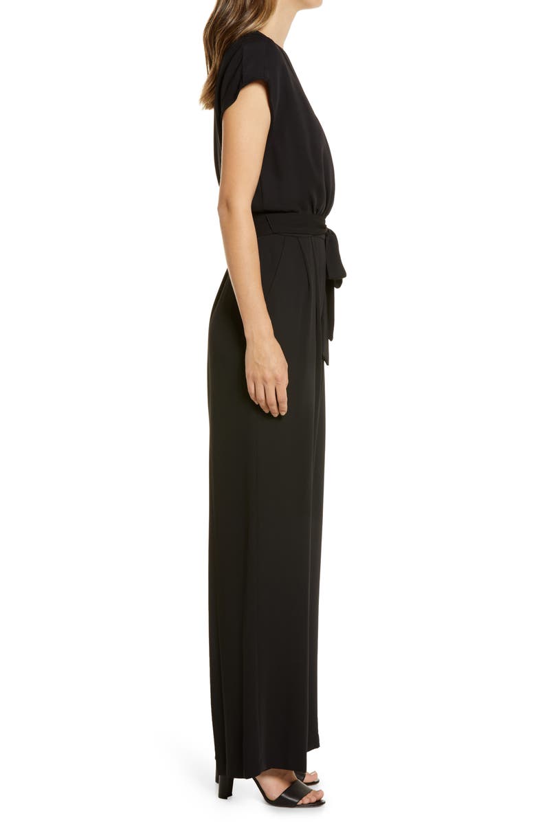 Eliza J Surplice Jumpsuit, Alternate, color, 