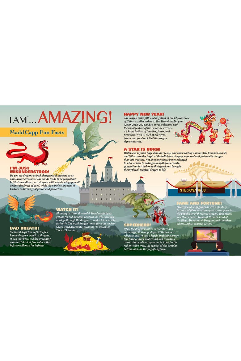 I Am Dragon 1000 Piece Dragon Shaped Jigsaw Puzzle, Alternate, color, Multicolored