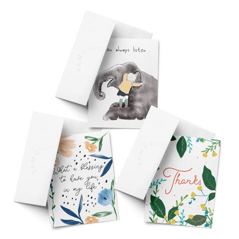 Everyday Greeting Card Pack (3ct) "Listen, Thanks, Blessing"