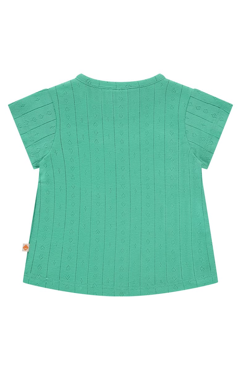 BABYFACE Pointelle Short Sleeve Top, Alternate, color, Seafoam